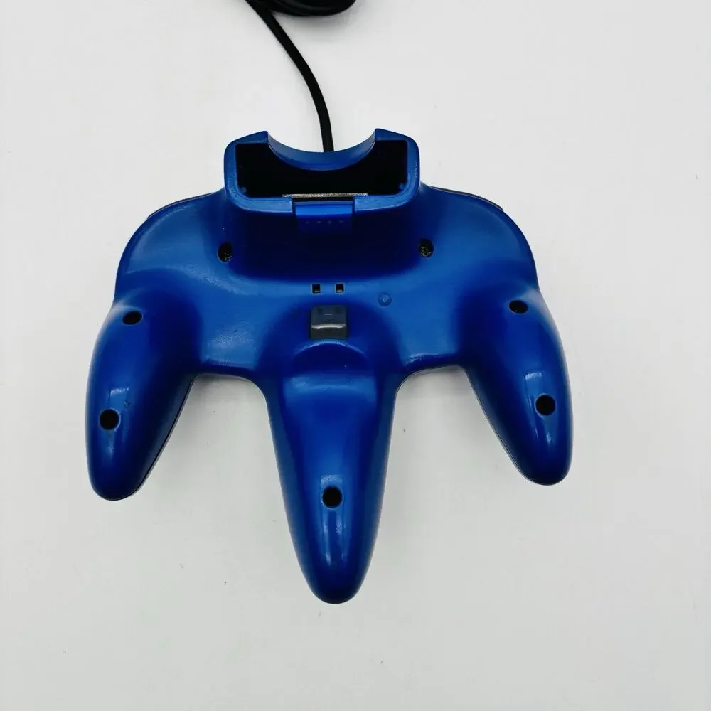 Nintendo 64 Controller N64 Wired OEM Authentic NUS-005 Blue Tested Works VG